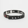 Smycke|Our Legacy 2 Cm Card Deck Choker Black Bridle Läder