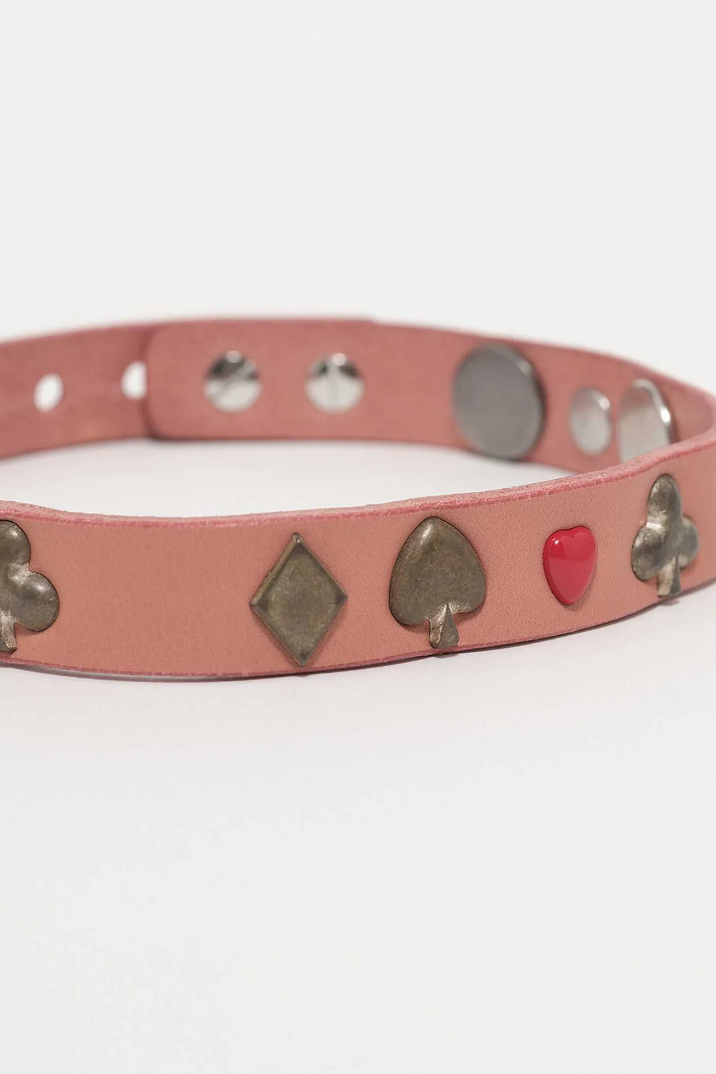 Smycke|Our Legacy 2 Cm Card Deck Choker Tasty Pink Leather