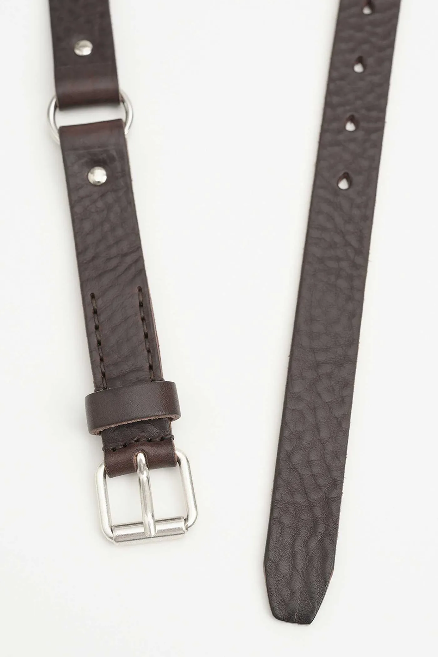 Bälten|Our Legacy 2,5 Cm Ringbalte Grizzly Brunt Läder