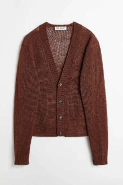 Stickat|Our Legacy Academy Cardigan Ruby Magnificent Hampa