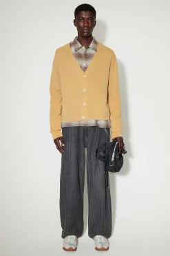 Stickat|Our Legacy Academy Cardigan Wet Sand Crunchy Cotton