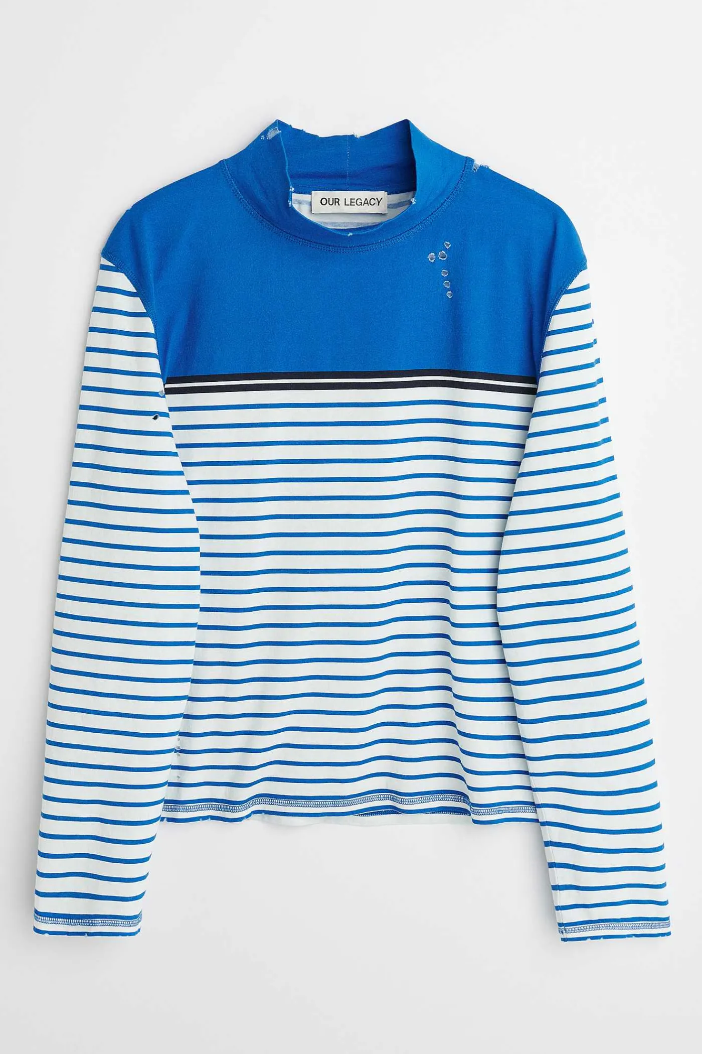 Jersey|Our Legacy Artist Polo Trashed Carnot Stripe