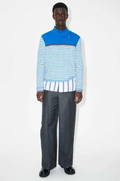 Jersey|Our Legacy Artist Polo Trashed Carnot Stripe