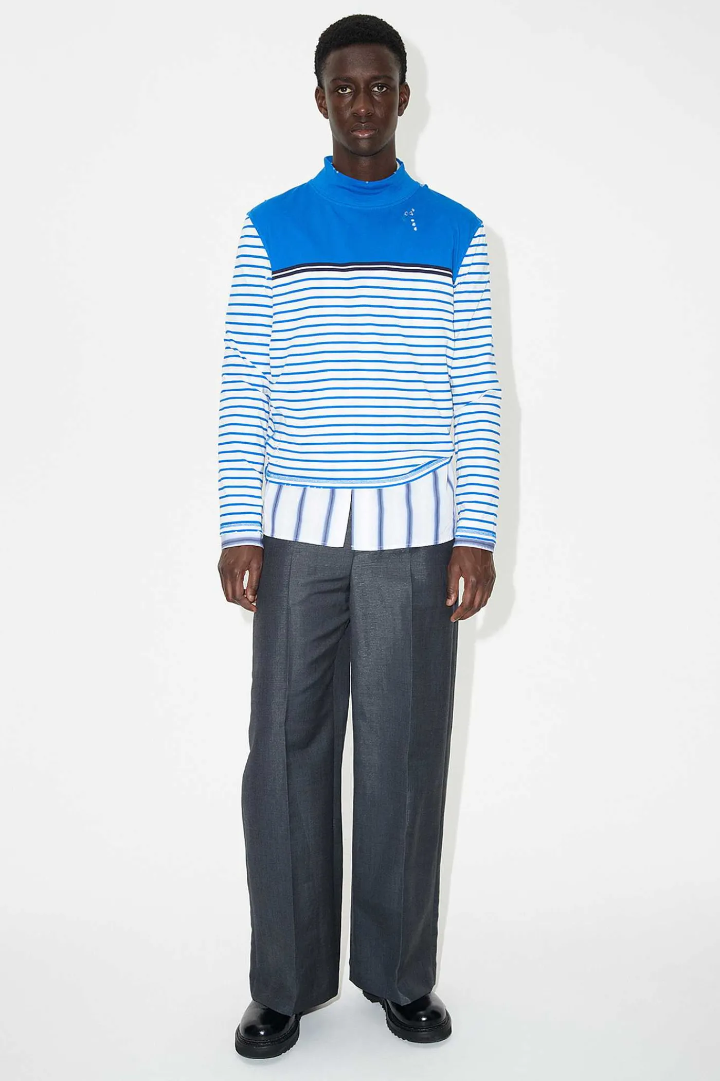 Jersey|Our Legacy Artist Polo Trashed Carnot Stripe