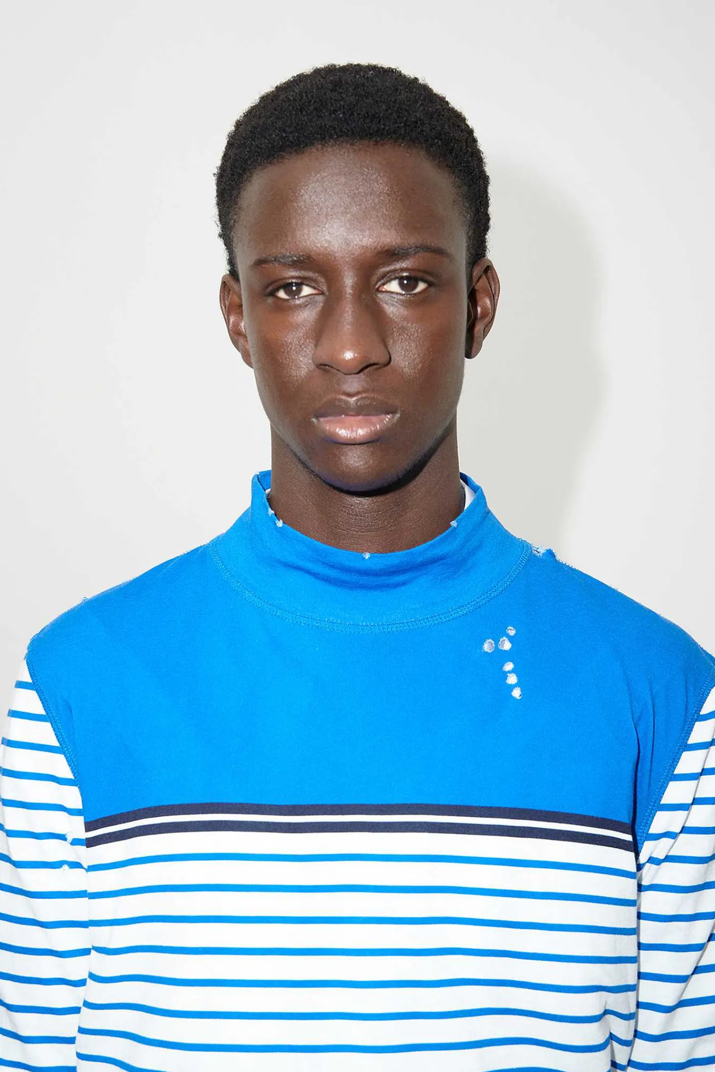 Jersey|Our Legacy Artist Polo Trashed Carnot Stripe
