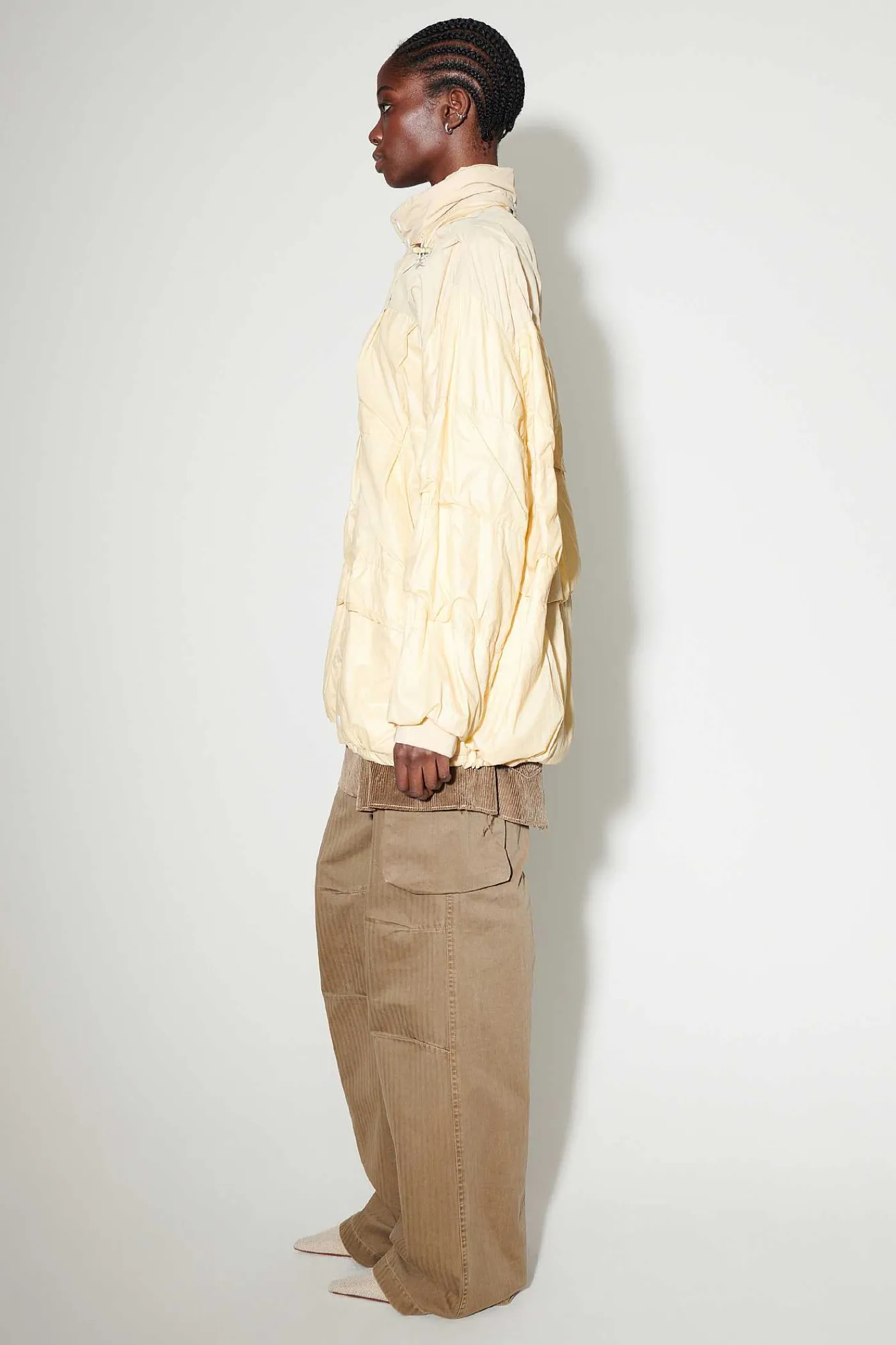 Ytterkläder|Our Legacy Avgas Puffa Cream Gummerad Nylon