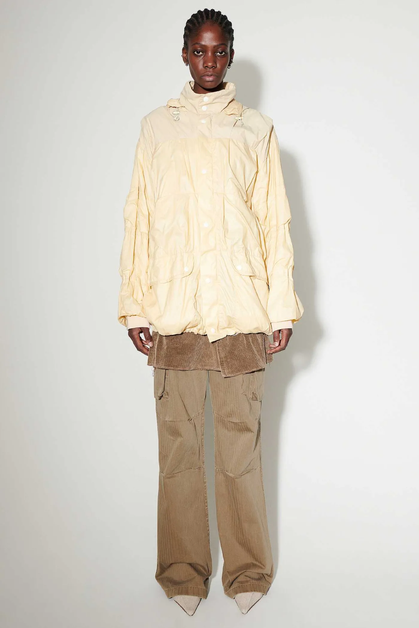 Ytterkläder|Our Legacy Avgas Puffa Cream Gummerad Nylon