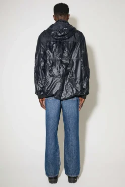 Ytterkläder|Our Legacy Avgas Puffa Svart Gummerad Nylon