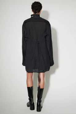 Skjorttyg|Our Legacy Backless Liner Shirt Black Gauze Ramie