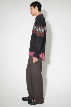 Stickat|Our Legacy Base Roundneck Dusk Fairisle Hampa