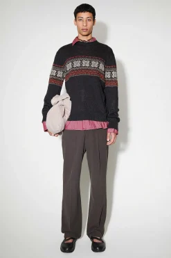 Stickat|Our Legacy Base Roundneck Dusk Fairisle Hampa