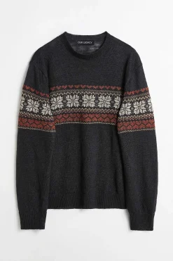 Stickat|Our Legacy Base Roundneck Dusk Fairisle Hampa