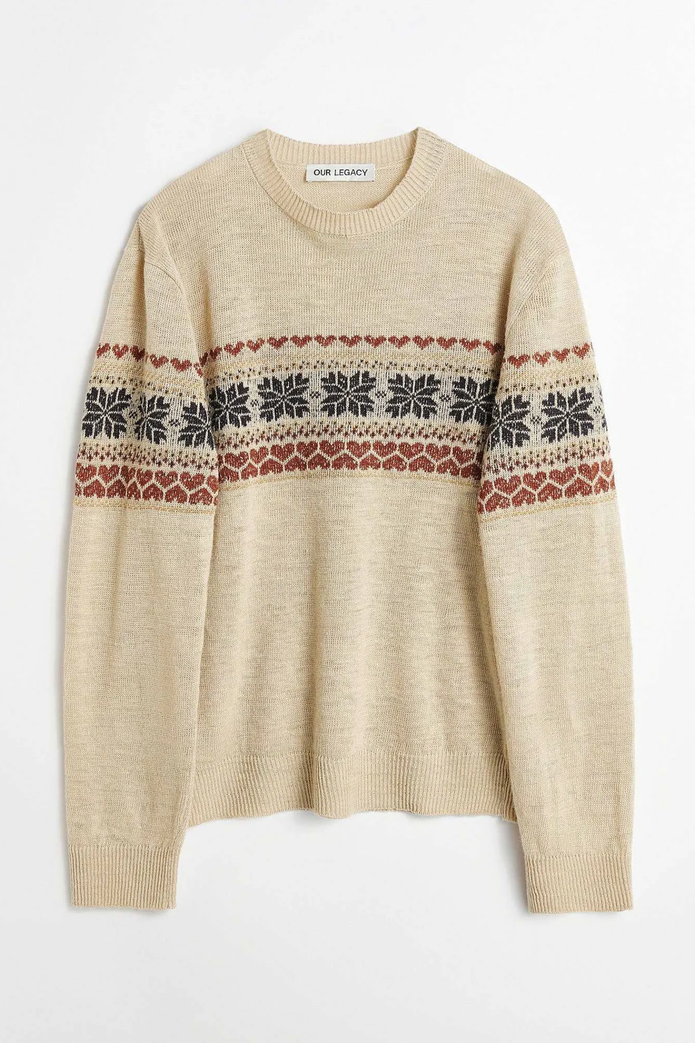 Stickat|Our Legacy Base Rundhalsad Snow Fairisle Hampa