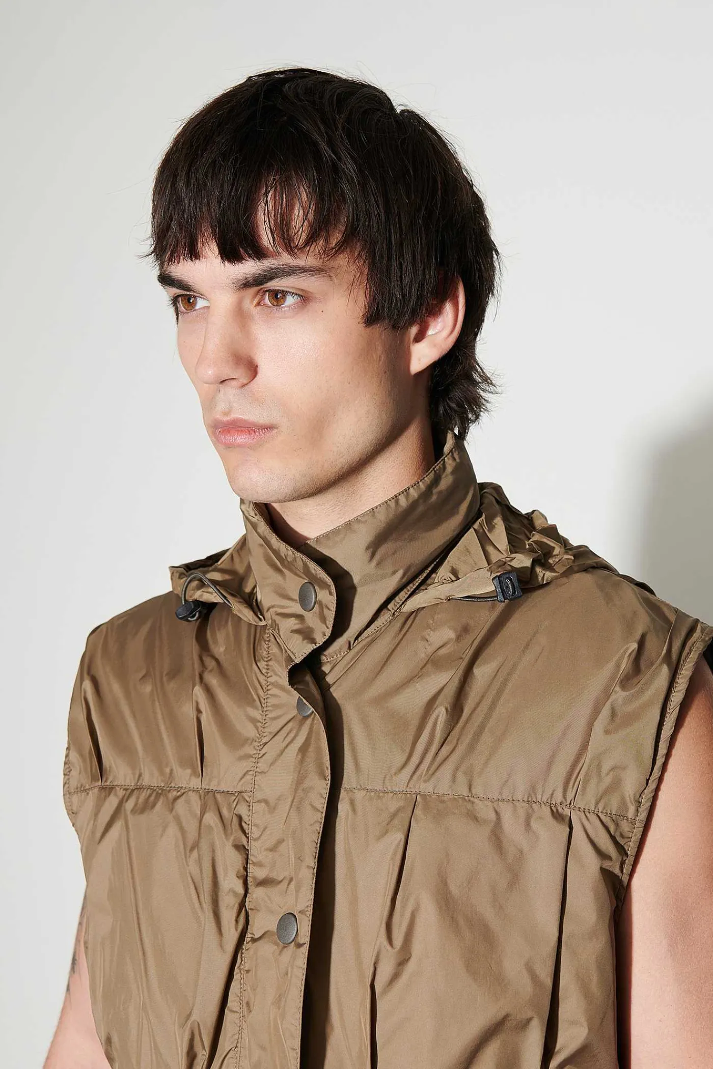 Ytterkläder|Our Legacy Beskuren Exhale Puffa Vest Cavalry Olive Aero Nylon
