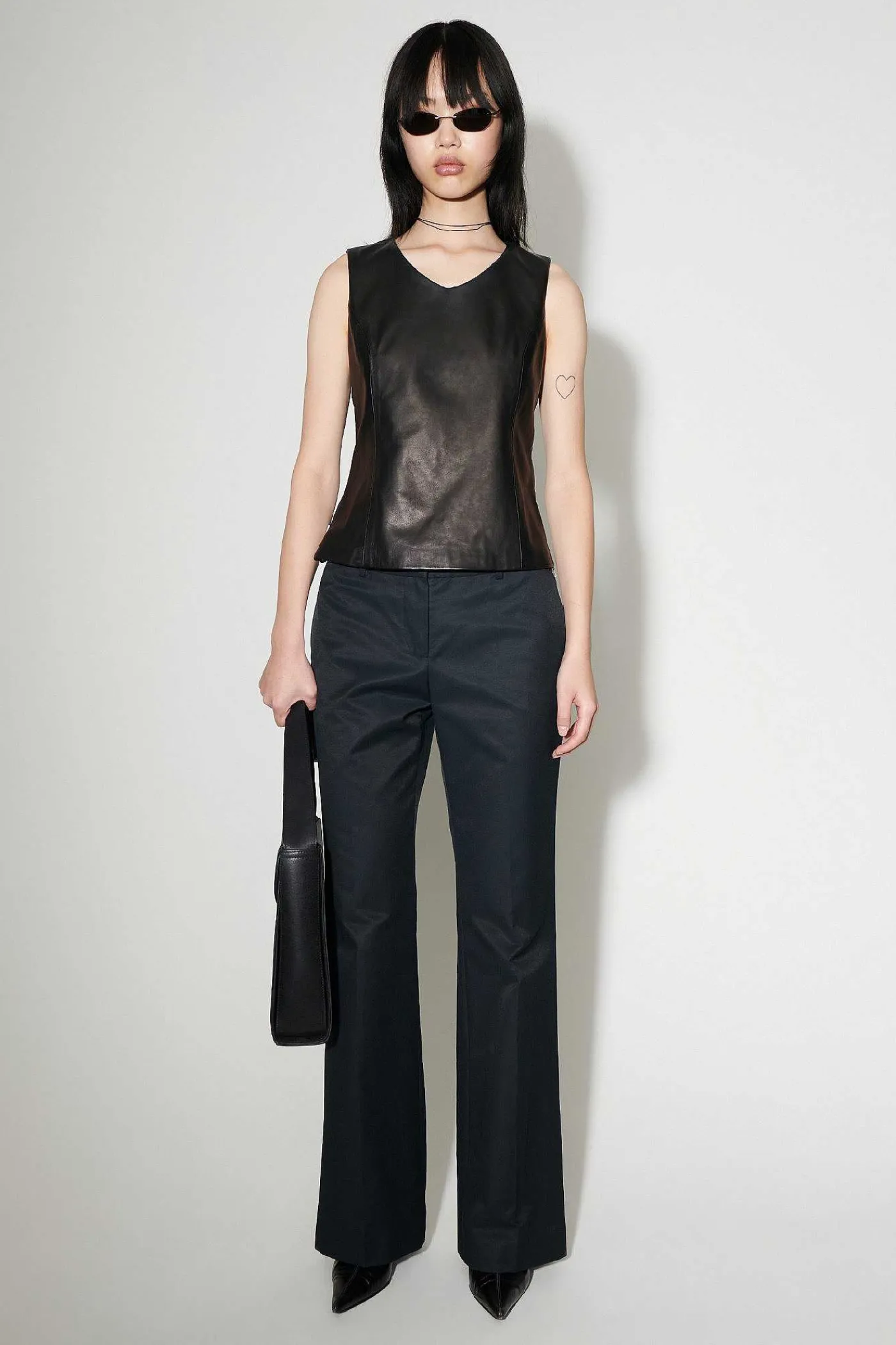 Läder|Our Legacy Biker Top Smidigt Svart Läder