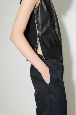 Läder|Our Legacy Biker Top Smidigt Svart Läder