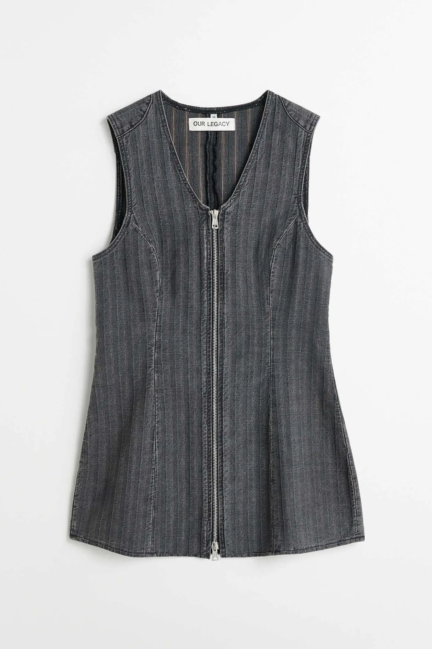 Blast|Our Legacy Biker Zip Vast Tvattad Gra Torino Stripe