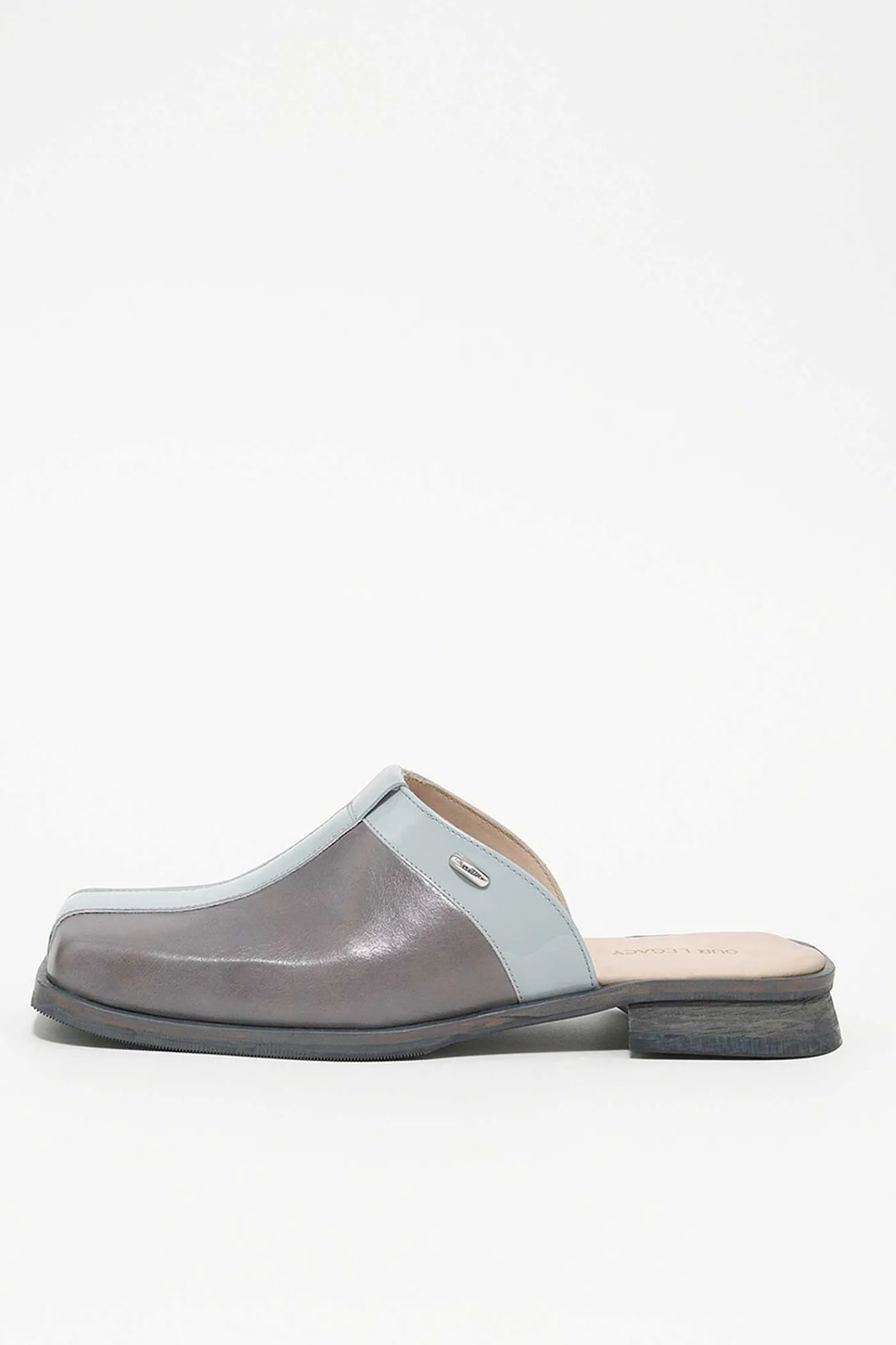 Mulor|Our Legacy Blunt Mule Deep Sky Blue Läder