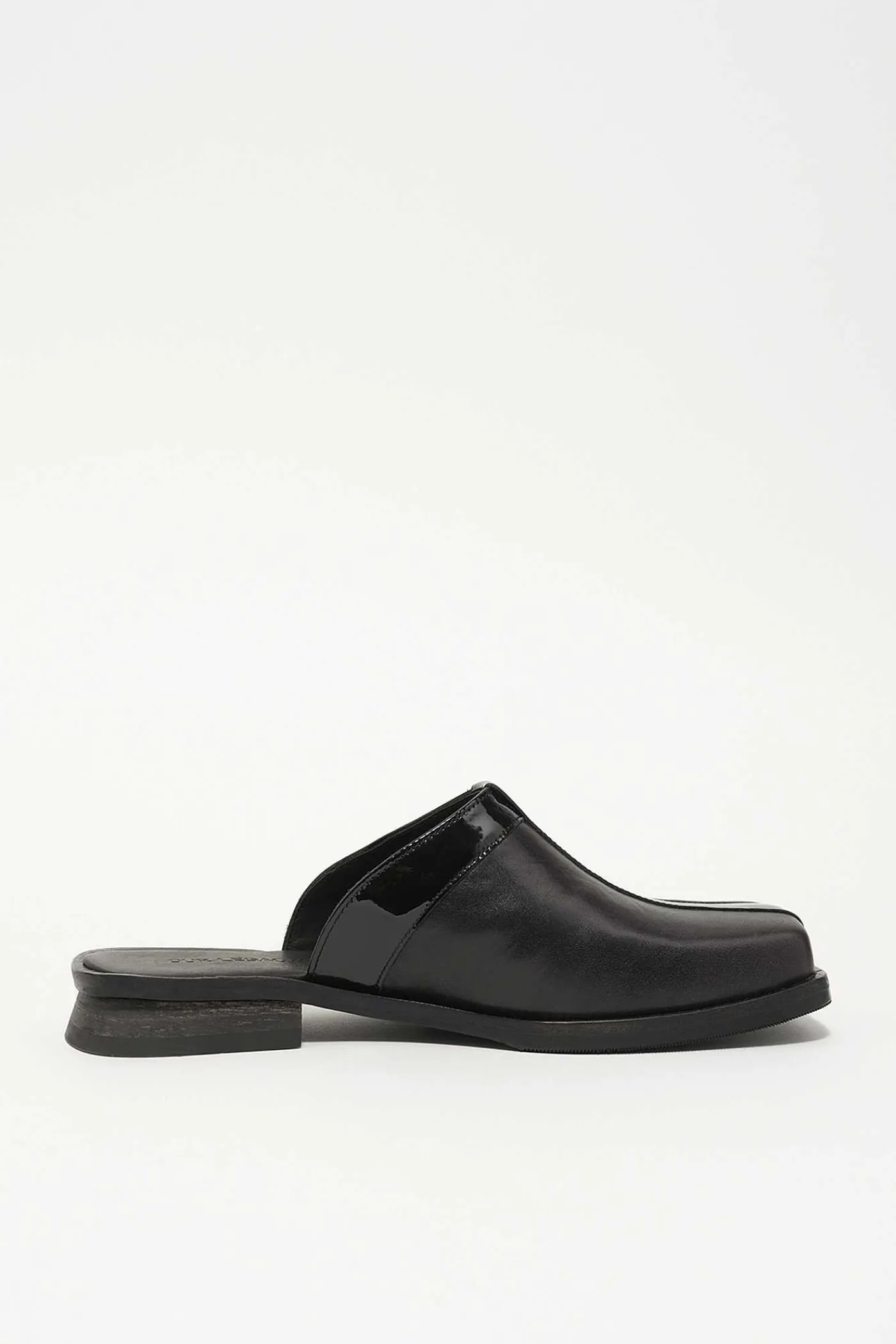 Mulor|Our Legacy Blunt Mule Top Fargat Svart Läder