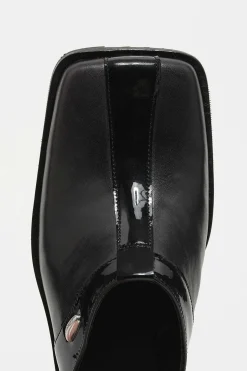 Mulor|Our Legacy Blunt Mule Top Fargat Svart Läder