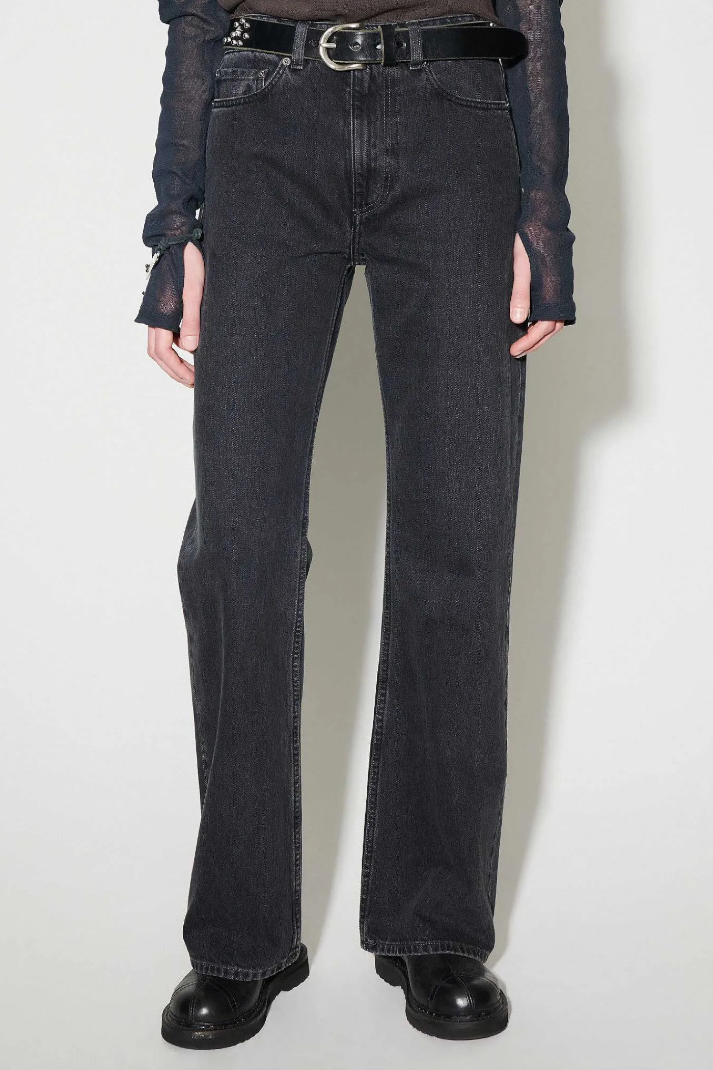 Jeans|Our Legacy Boot Cut Washed Black Denim