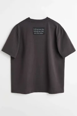 Jersey|Our Legacy Box T-Shirt Rod Smak Av Hander Print