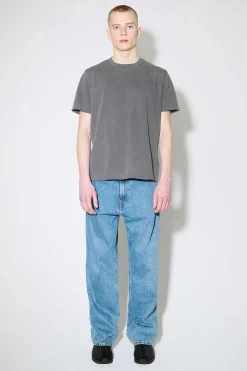 Jersey|Our Legacy Box T-Shirt Sliten Svart Legacy Jersey