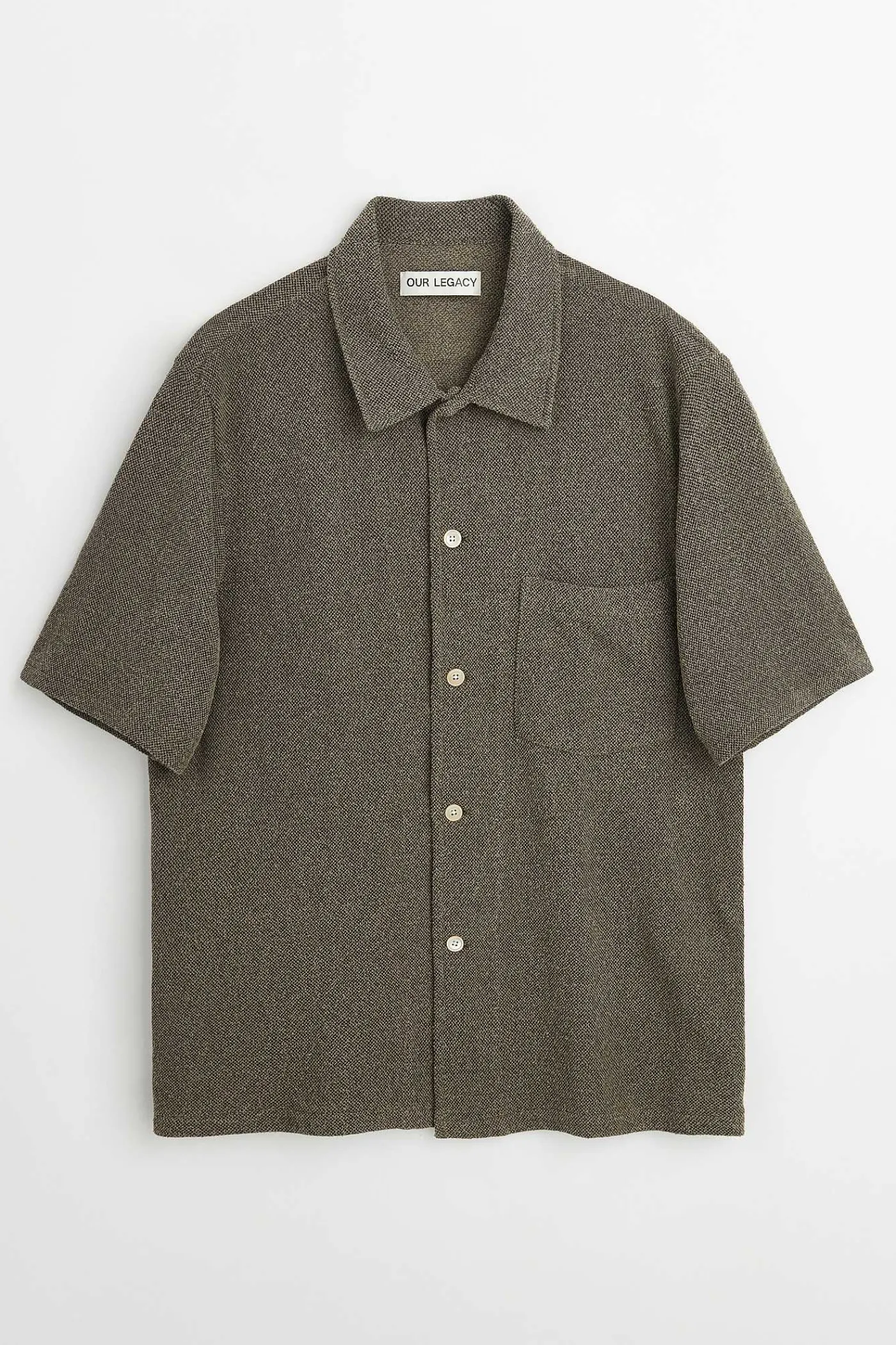 Skjorttyg|Our Legacy Boxskjorta Kortarmad Muck Boucle