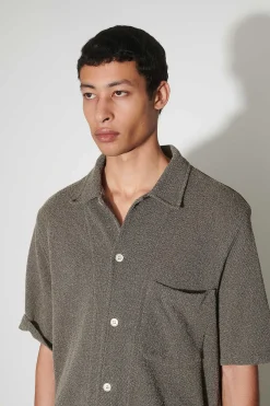 Skjorttyg|Our Legacy Boxskjorta Kortarmad Muck Boucle