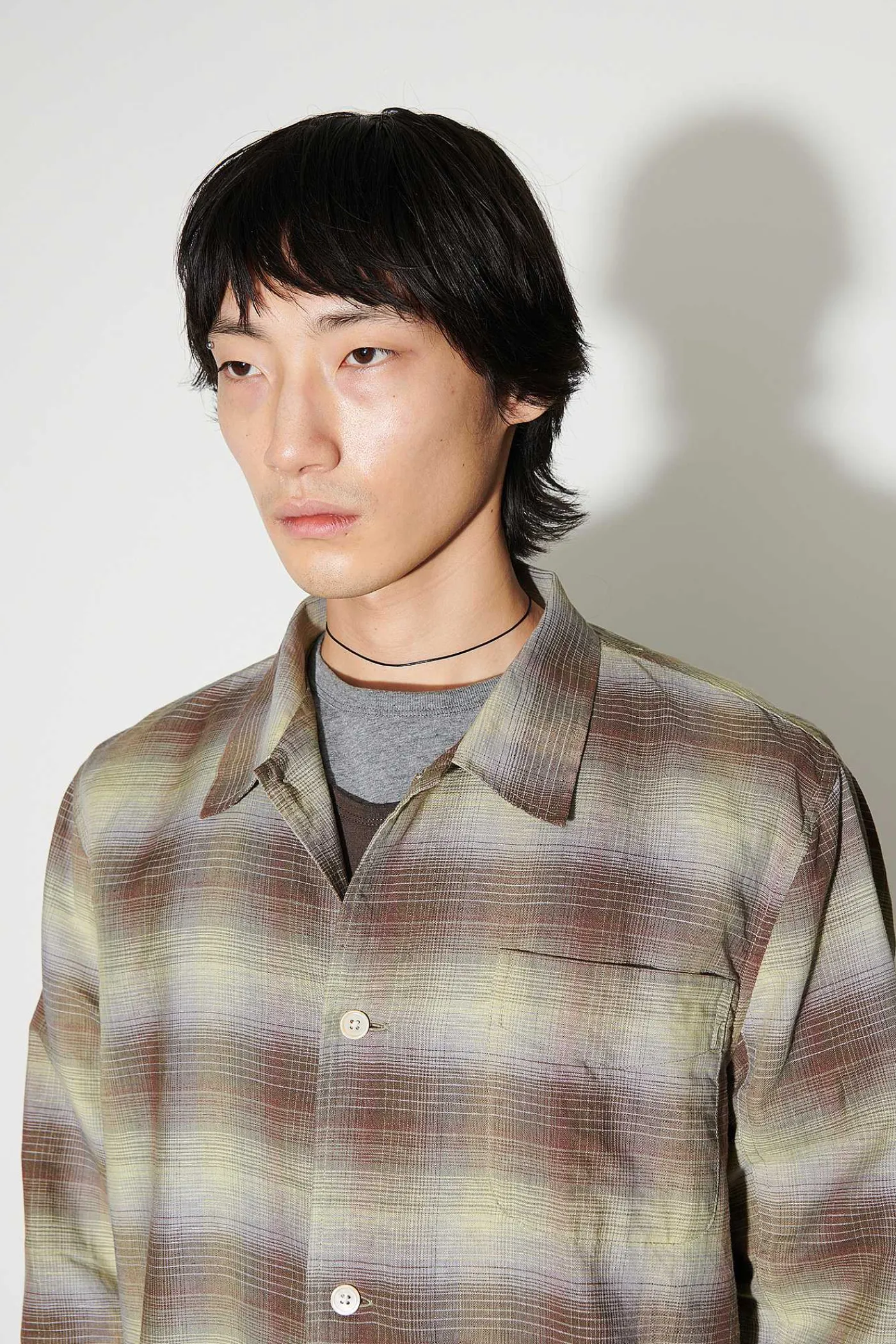 Skjorttyg|Our Legacy Boxskjorta Murky Static Summer Weave