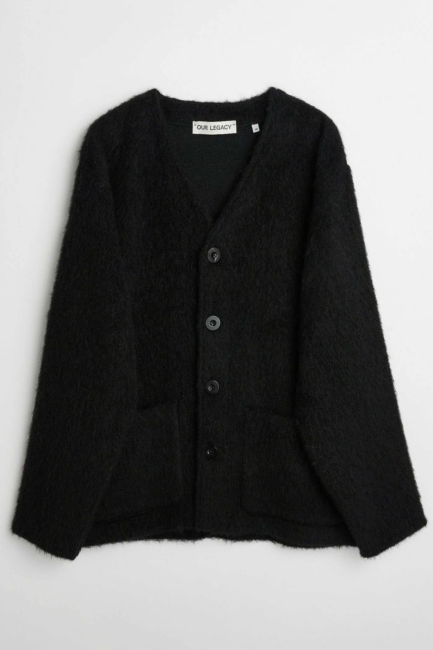 Stickat|Our Legacy Cardigan Black Mohair