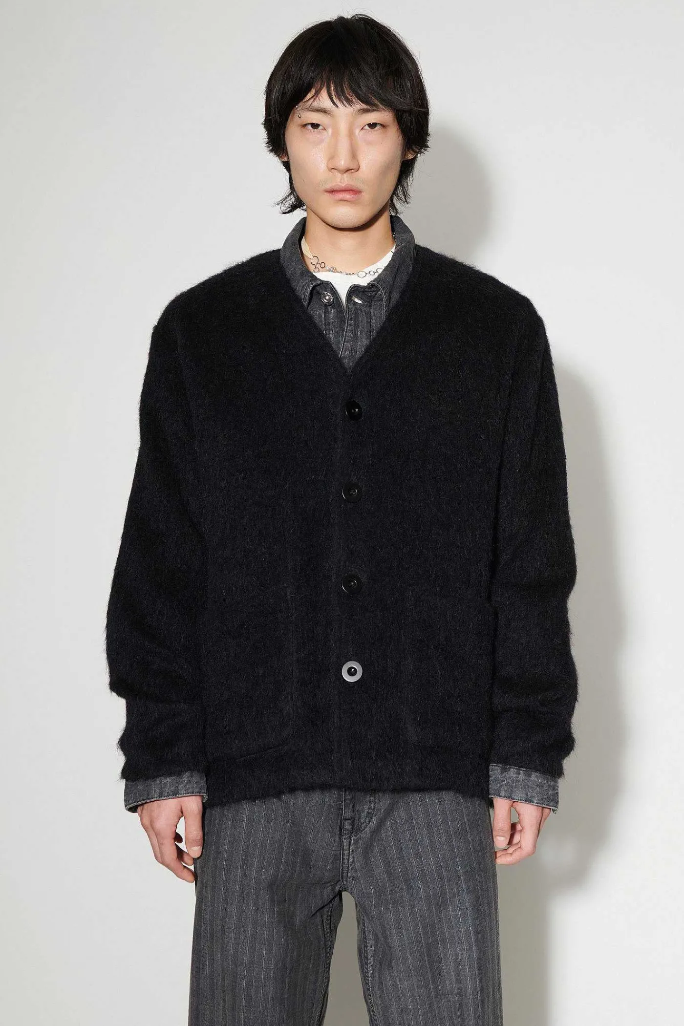 Stickat|Our Legacy Cardigan Black Mohair