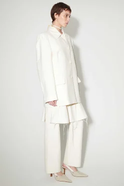 Passning|Our Legacy Carp Blazer Natural Crinkled Cotton Nylon