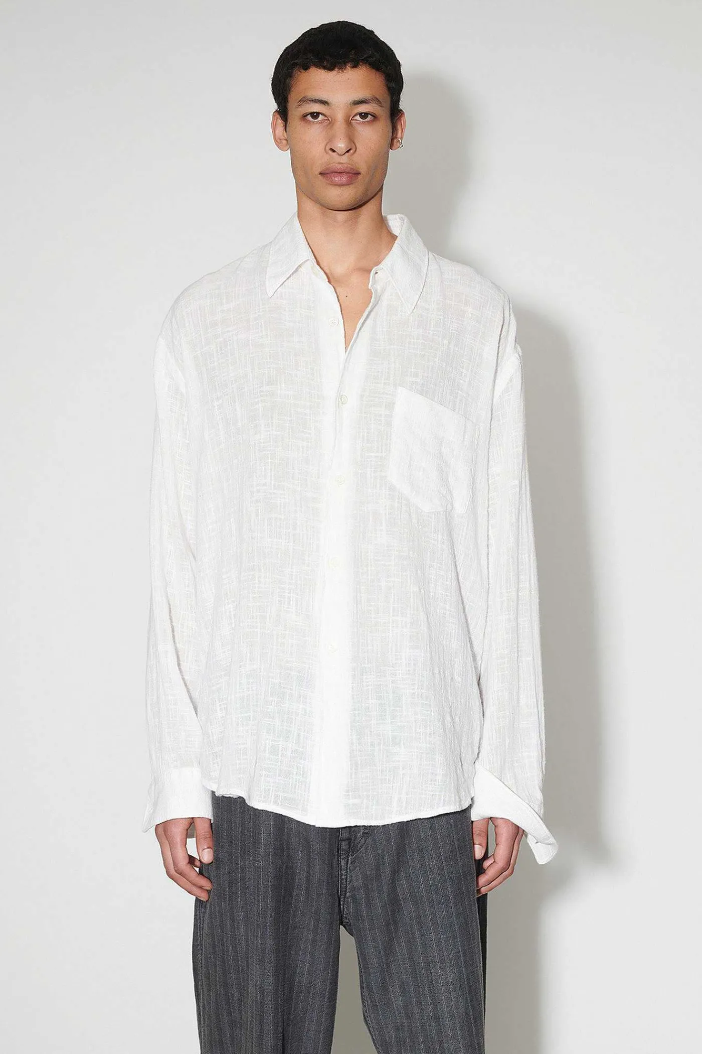 Skjorttyg|Our Legacy Coco Skjorta Off White Air Cotton