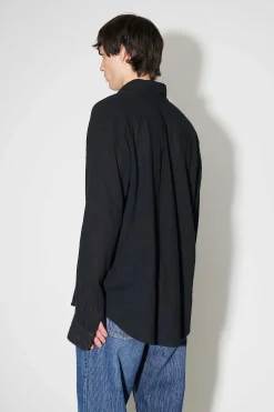 Skjorttyg|Our Legacy Coco Skjorta Washed Black Air Cotton