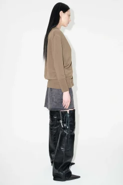 Stickat|Our Legacy Compressed Cardigan Peafowl Rustic Merino