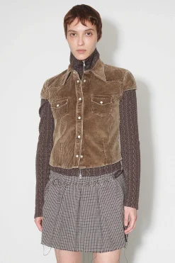 Skjorttyg|Our Legacy Daisy Shirt Kortarmad Brun Enzymsnore