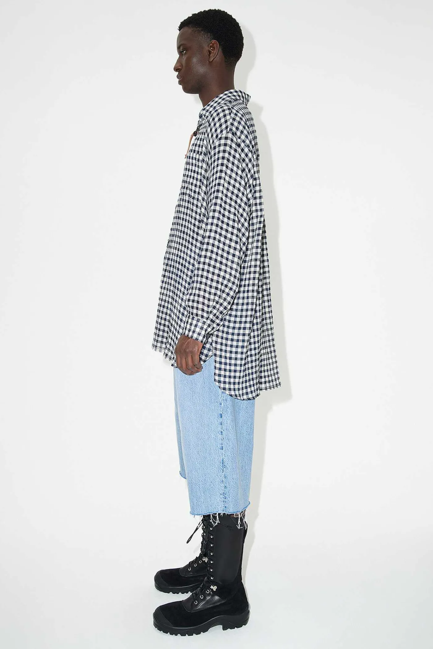 Skjorttyg|Our Legacy Darling Shirt Svart/Vit Bordsduk Rut