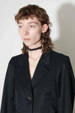 Passning|Our Legacy Dart Blazer Deluxe Black Exquisite Weave