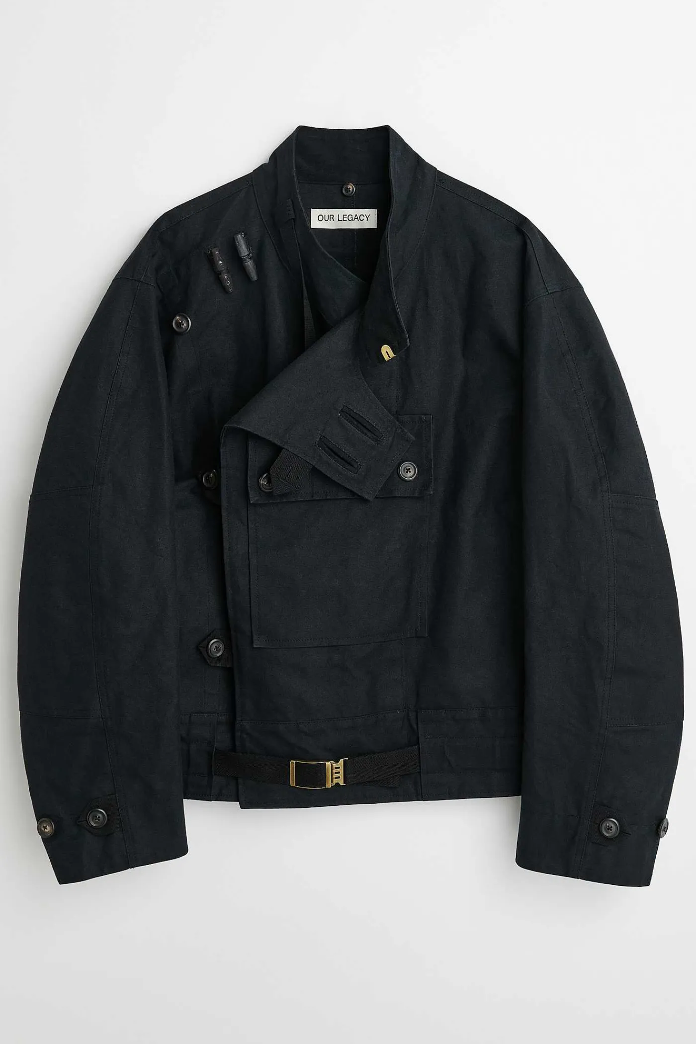 Ytterkläder|Our Legacy Dispatch Jacka Black Highland Cotton