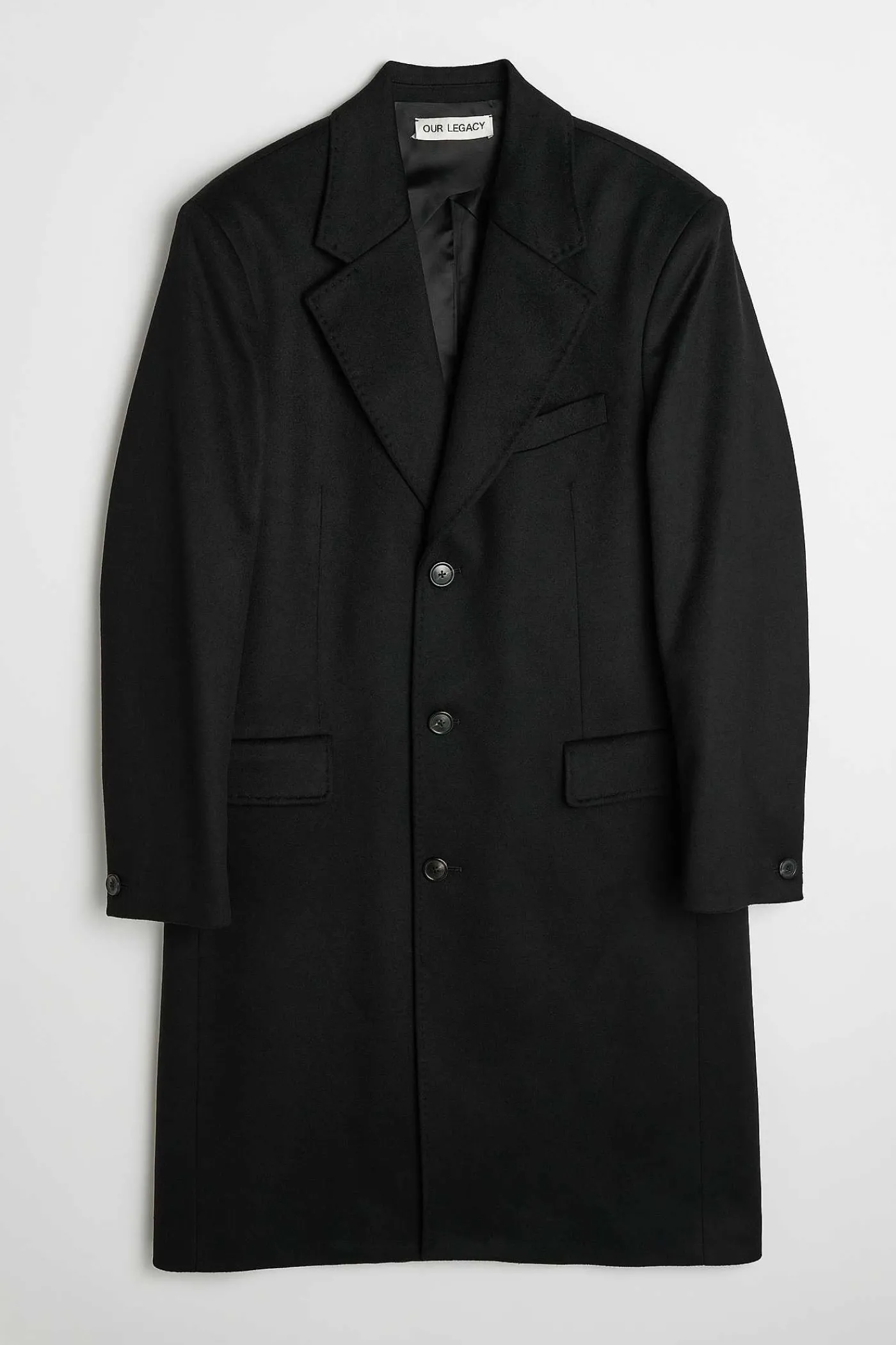 Ytterkläder|Our Legacy Dolphin Coat Svart Heavy Melton
