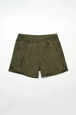 Shorts|Our Legacy Drape Tech Trunks Dark Olive
