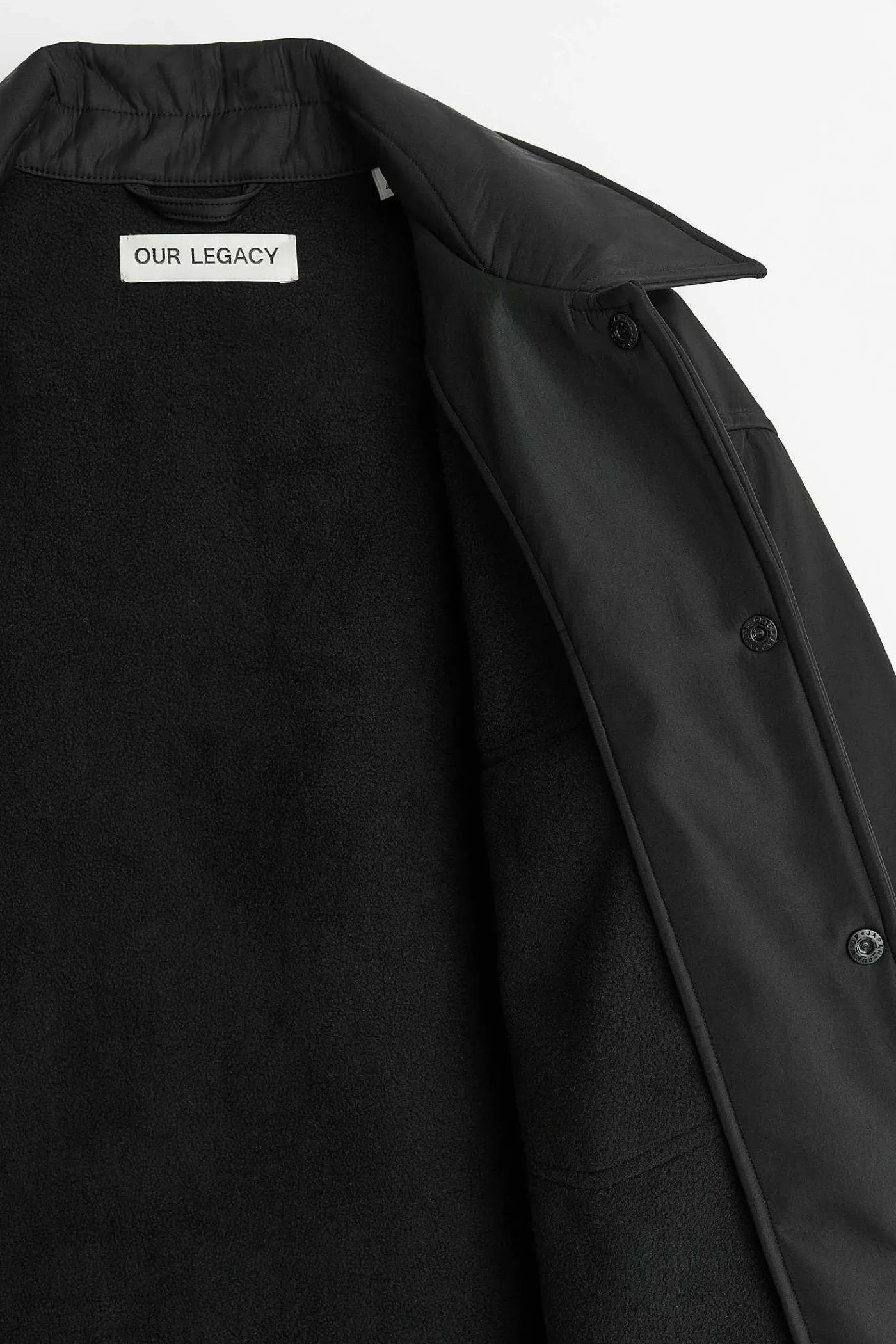 Ytterkläder|Our Legacy Evening Coach Jacka Black Fleecy Tech