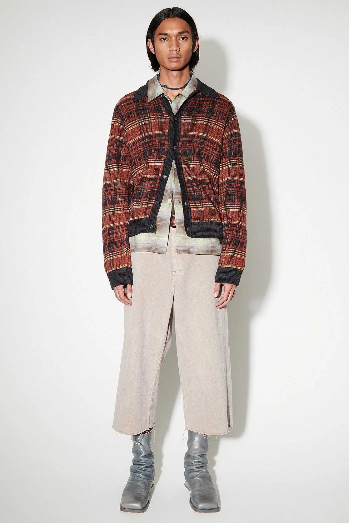 Stickat|Our Legacy Evening Polo Rust Geezer Check