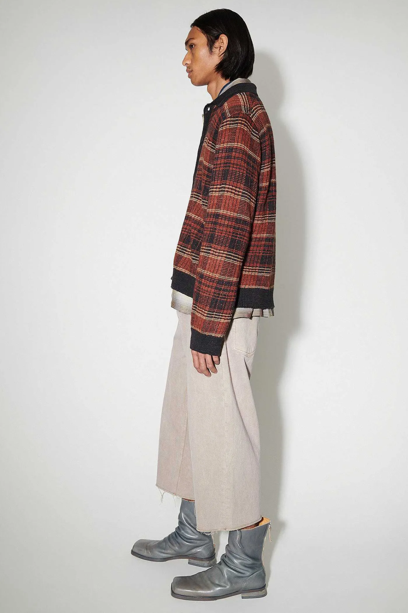 Stickat|Our Legacy Evening Polo Rust Geezer Check
