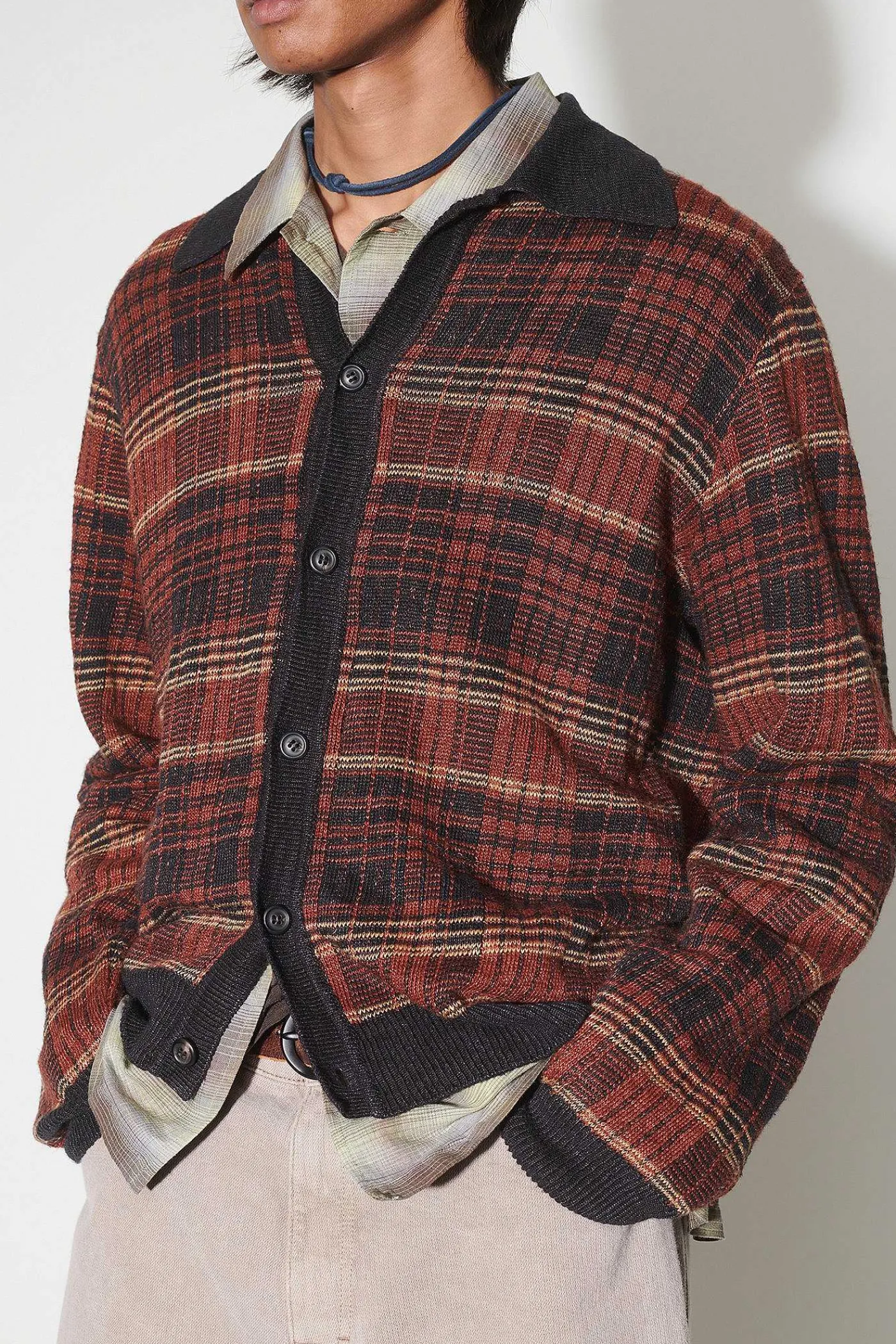 Stickat|Our Legacy Evening Polo Rust Geezer Check