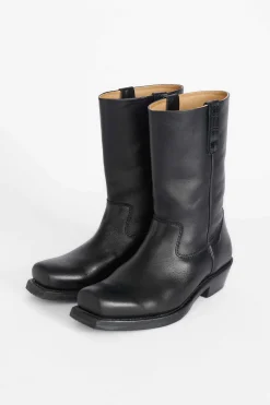 Stövlar|Our Legacy Flat Toe Boot Svart Läder