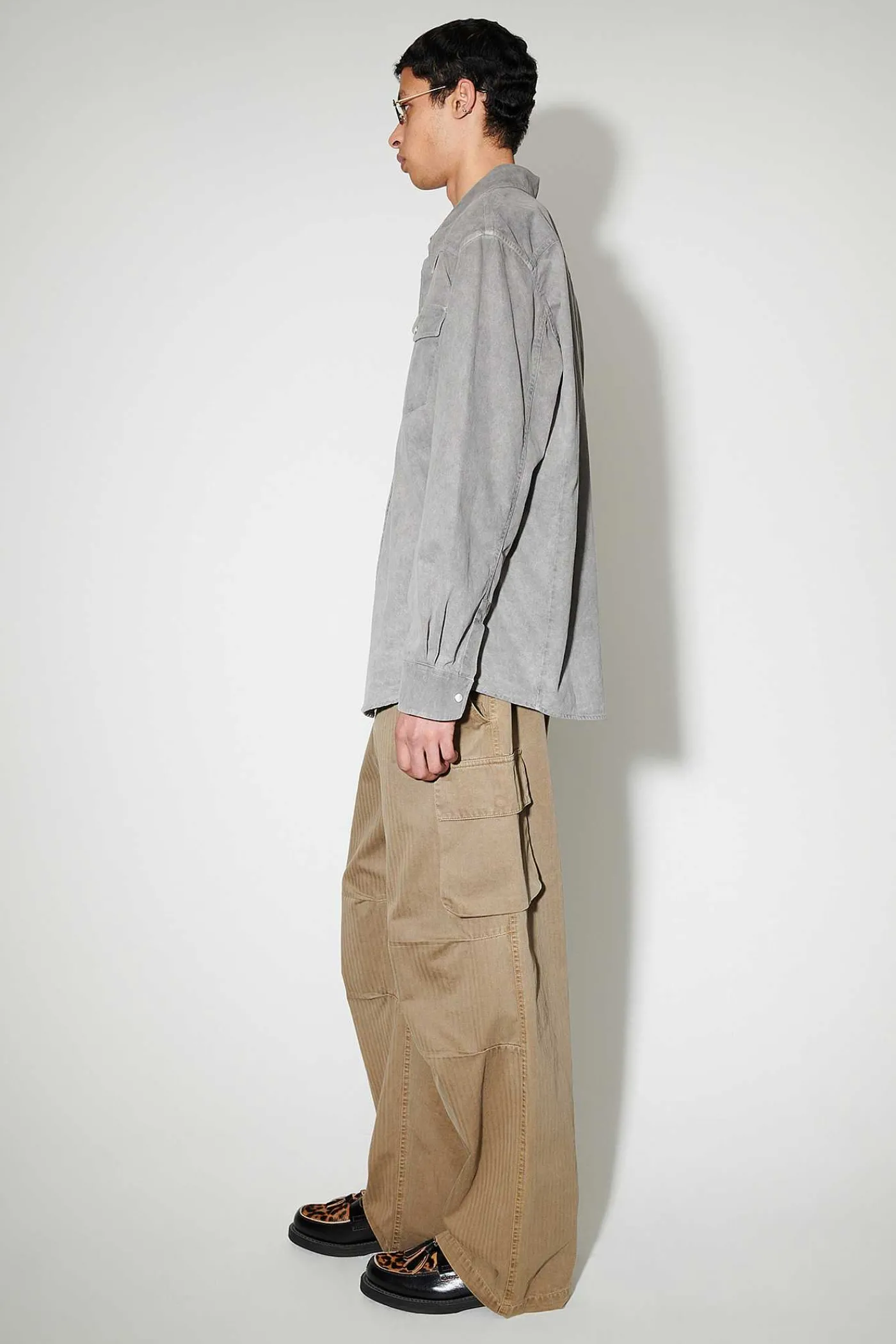 Skjorttyg|Our Legacy Frontier Shirt Attic Carbon Wash Denim