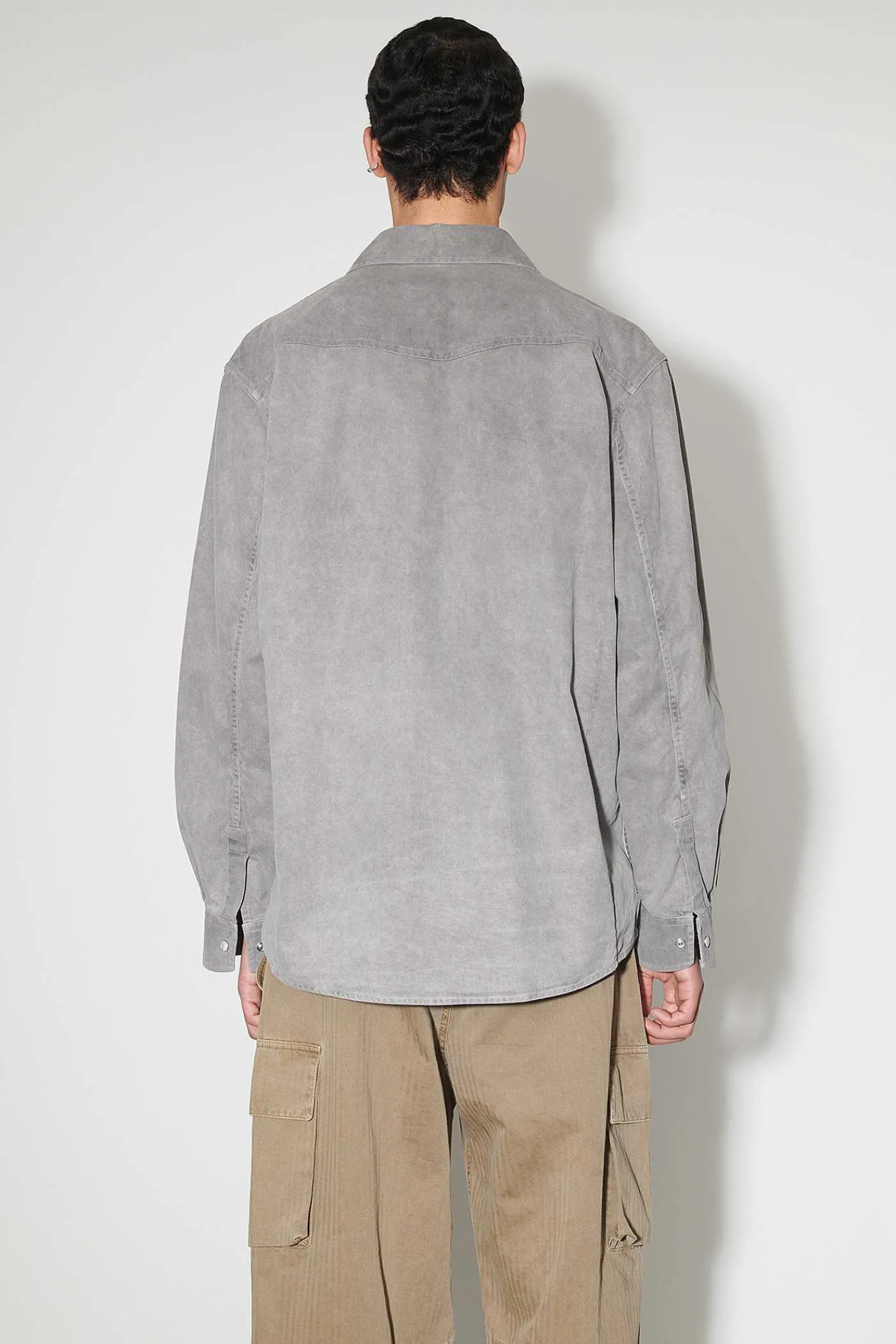 Skjorttyg|Our Legacy Frontier Shirt Attic Carbon Wash Denim