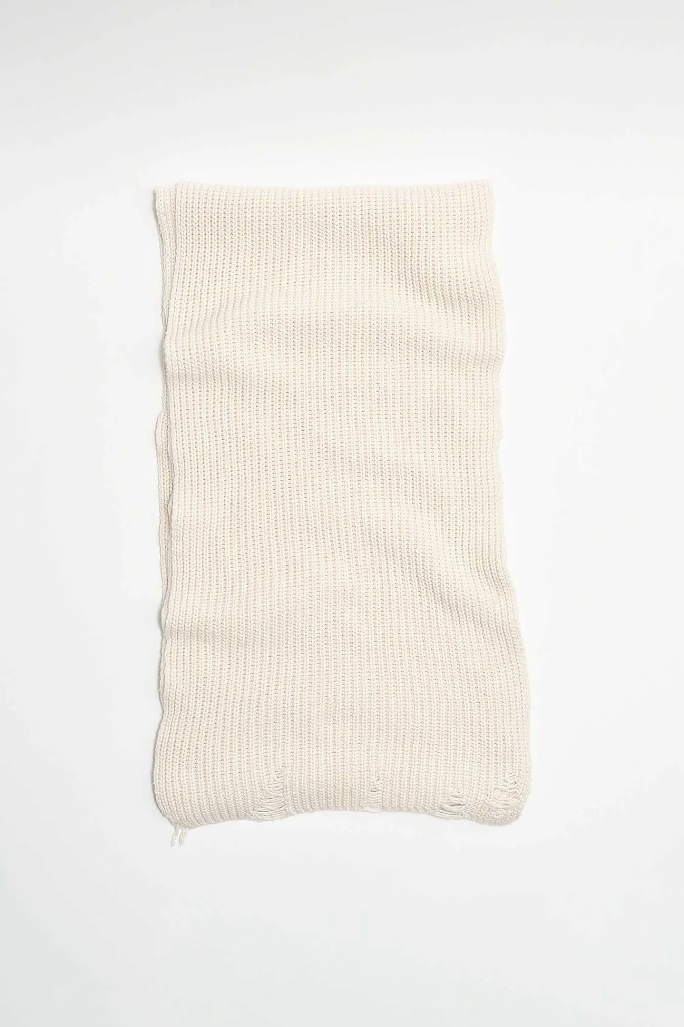 Halsdukar|Our Legacy Grand Stickad Scarf Naturlig Rufsig Bomull